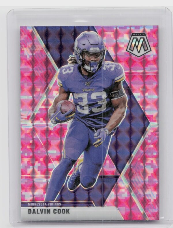 2020 Panini Mosaic Dalvin Cook Prizm Camo Pink #130 Vikings