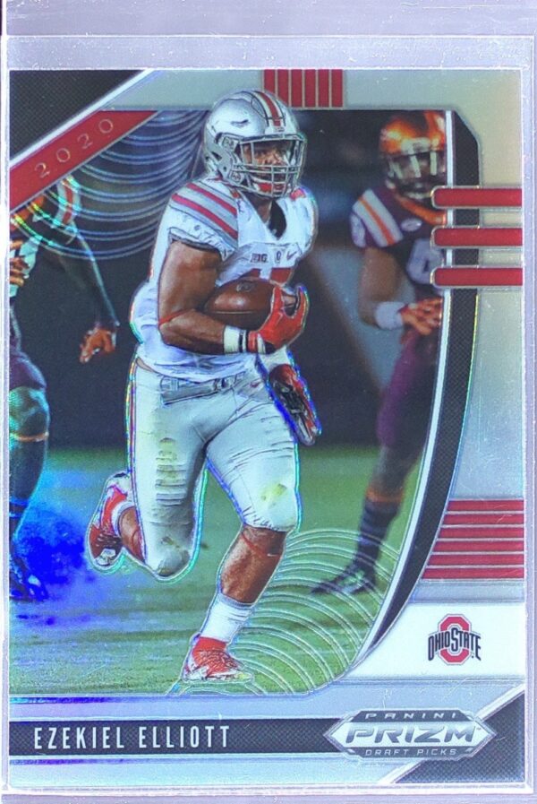 2020 Prizm Draft Picks Ezekiel Elliott Prizms Silver #44 Buckeyes