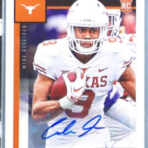 2020 Score Collin Johnson RC Auto #418 Longhorns Signatures