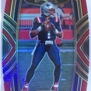 2020 Select Cam Newton Red Prizm Die Cut #236 Patriots