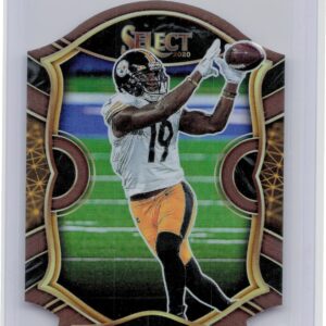 2020 Select JuJu Smith-Schuster Maroon Prizm Die Cut #40 Steelers