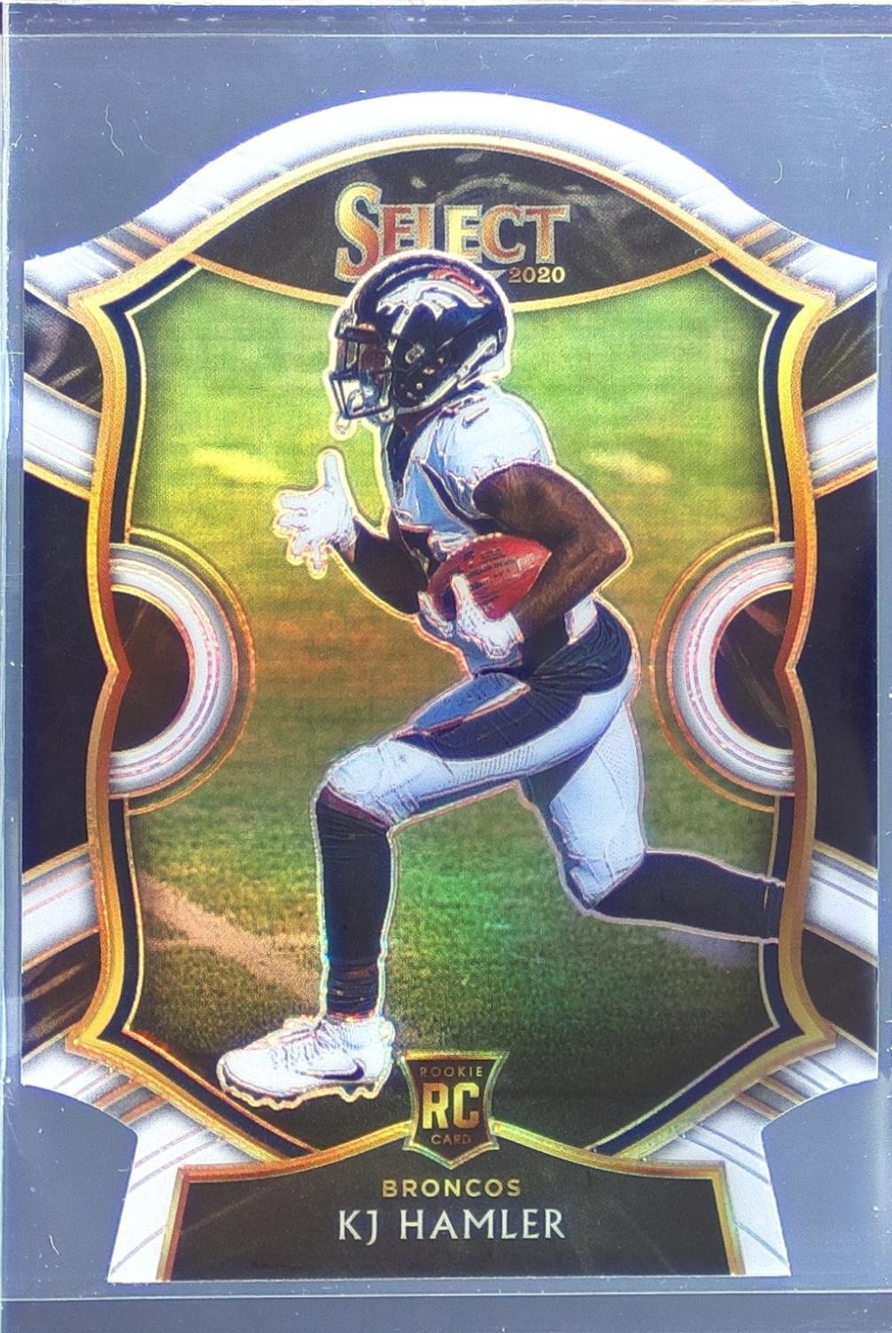 2020 Select KJ Hamler White Prizm Die Cut RC #67 Broncos