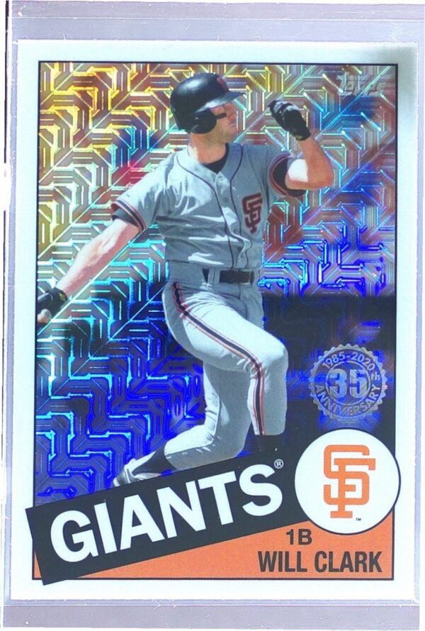 2020 Topps Will Clark #85C-35 Giants 1985 35th Anniversary Chrome (Series One)