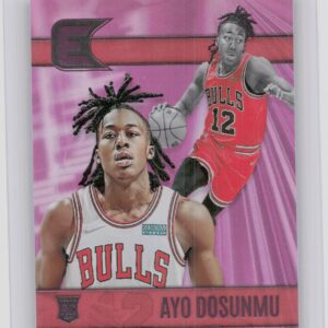 2021-22 Panini Chronicles Essentials Ayo Dosunmu Pink #318 Bulls