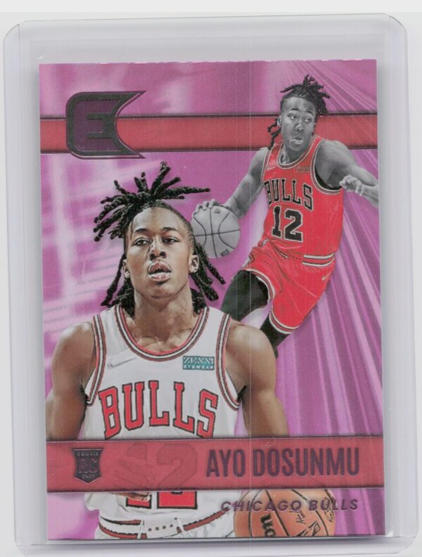 2021-22 Panini Chronicles Essentials Ayo Dosunmu Pink #318 Bulls