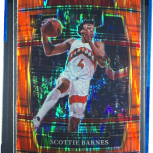 2021-22 Panini Select Scottie Barnes Orange Flash Prizms #74 Raptors