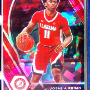 2021-22 Prizm Draft Picks Joshua Primo Red Ice RC #50 Tide