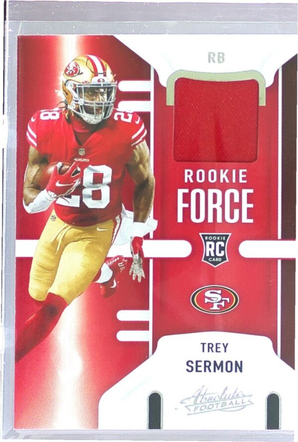 2021 Absolute Trey Sermon JSY RC #RF-TSE 49ers Rookie Force