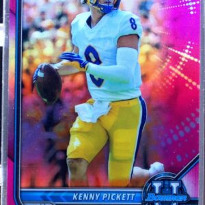 2021 Bowman University Kenny Pickett Chrome Pink #65 Panthers First Bowman