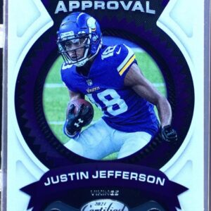 2021 Certified Justin Jefferson #SA-7 Vikings Seal of Approval