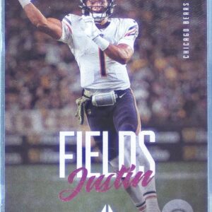 2021 Chronicles Justin Fields RC #203 Bears Luminance Update Rookies Pink