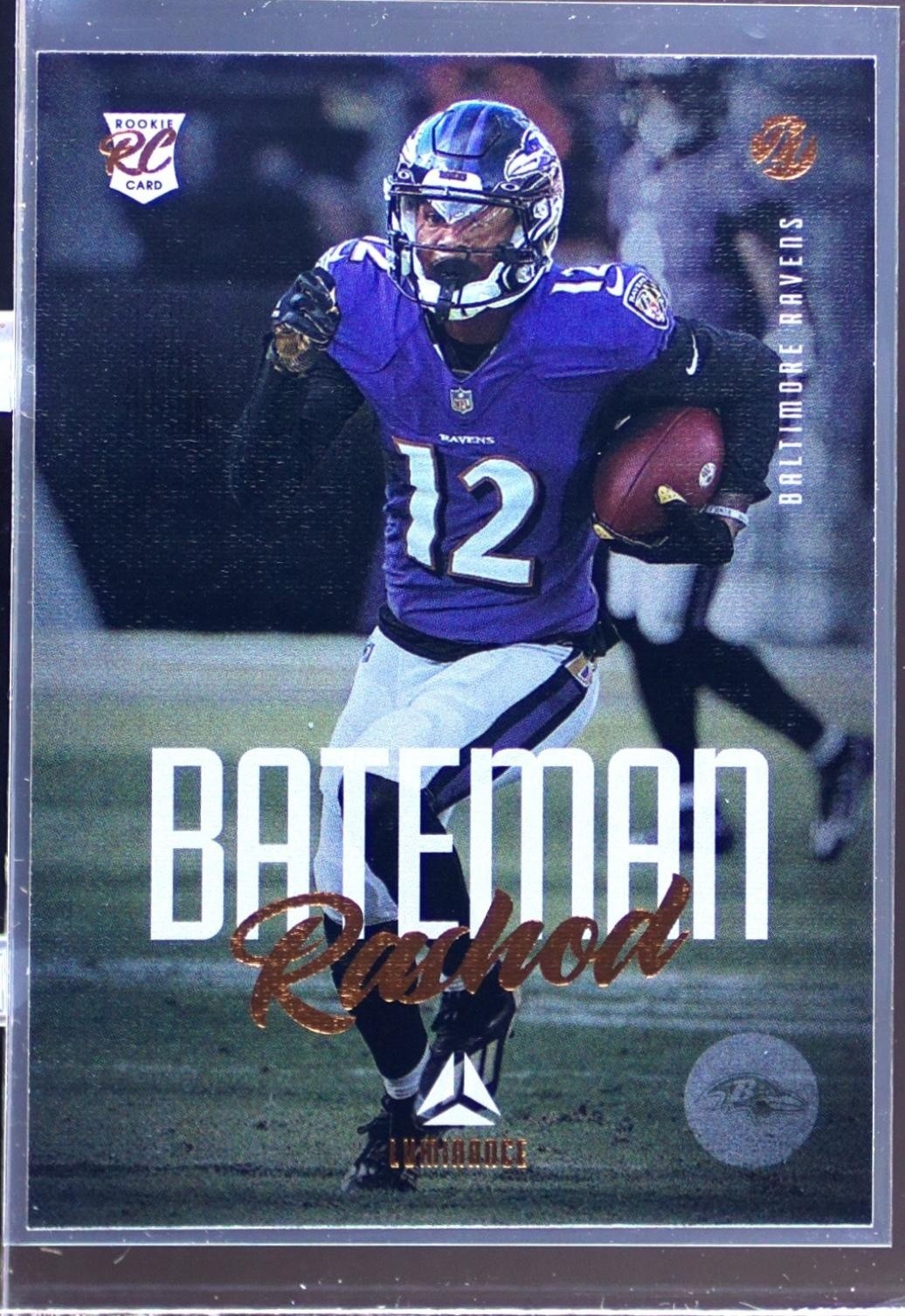 2021 Chronicles Rashod Bateman #215 Ravens Luminance Update Rookies Bronze