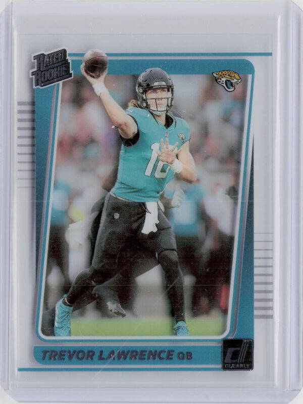 2021 Clearly Donruss Trevor Lawrence RC #51 Jaguars