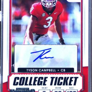 2021 Contenders Draft Picks Tyson Campbell Auto RC #223 Bulldogs
