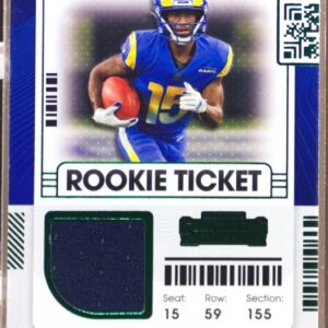 2021 Contenders Tutu Atwell RC JSY #RTS-TAT Rams Rookie Ticket Swatches