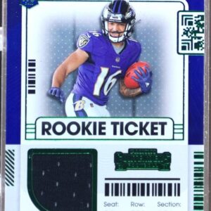 2021 Contenders Tylan Wallace RC JSY #RTS-TW Ravens Rookie Ticket Swatches