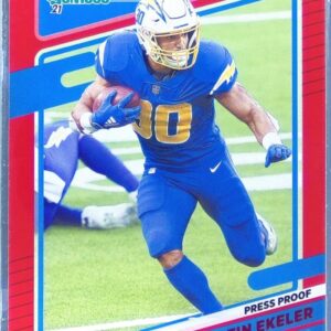 2021 Donruss Austin Ekeler Press Proof Red #72 Chargers
