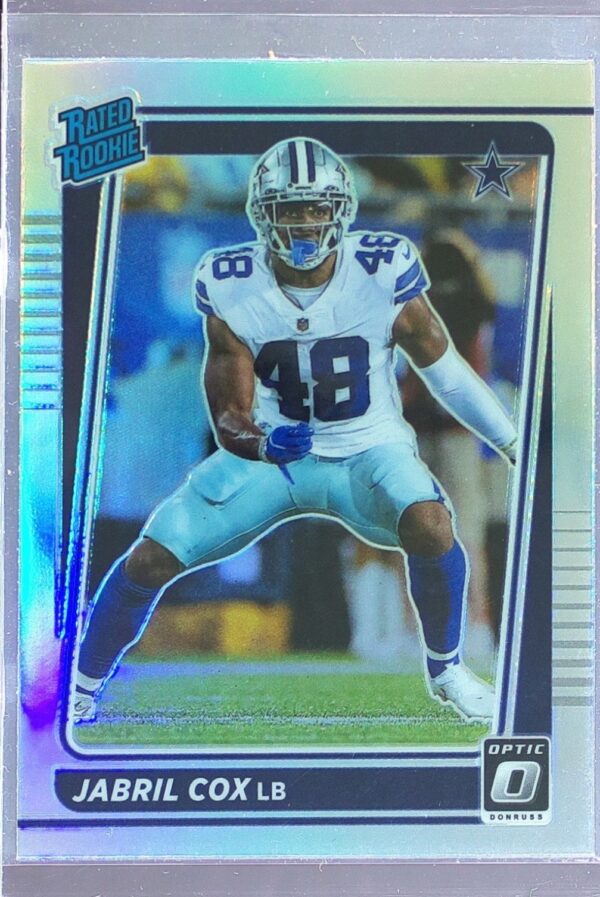 2021 Donruss Optic Jabril Cox Holo RC #286 Cowboys