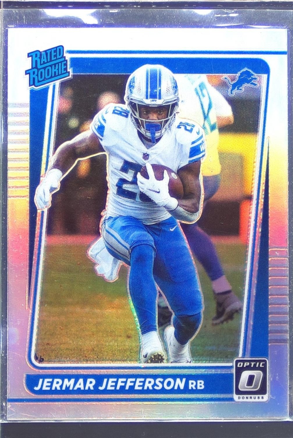 2021 Donruss Optic Jermar Jefferson Holo RC #296 Lions