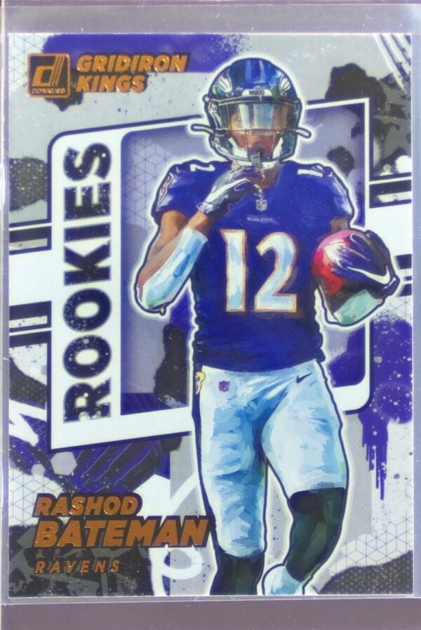 2021 Donruss Rashod Bateman RC #RGK-RBA Ravens Rookie Gridiron Kings