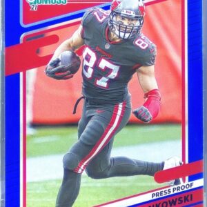 2021 Donruss Rob Gronkowski Press Proof Blue #104 Buccaneers