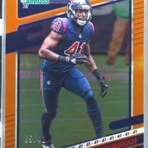 2021 Donruss Zach Cunningham Jersey Number /41 #168 Texans