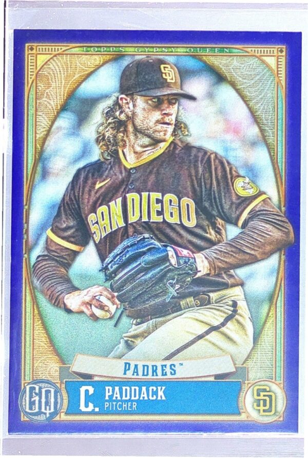 2021 Gypsy Queen Chris Paddack Indigo /250 #213 Padres