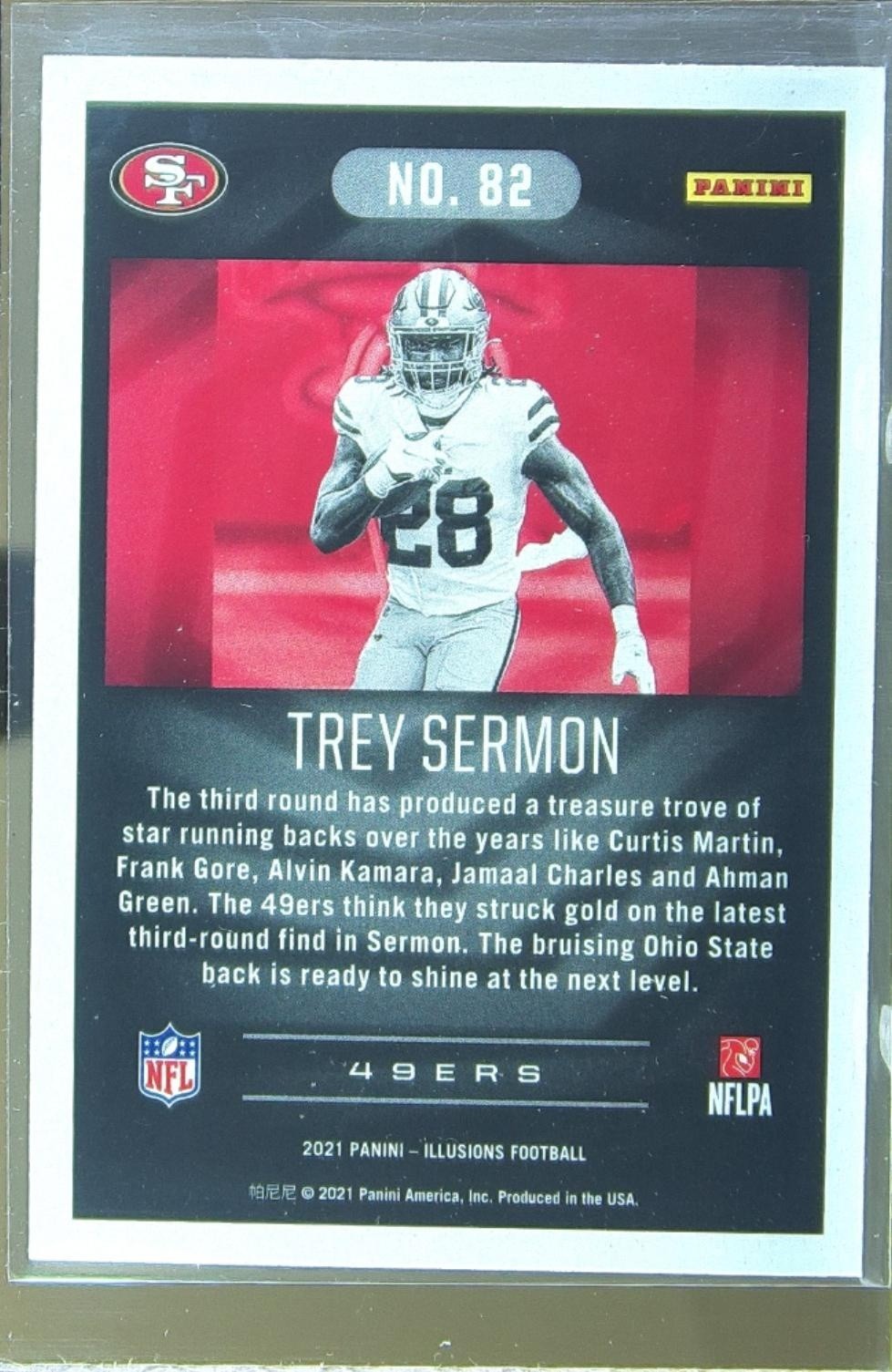 2021 Illusions Trey Sermon Retail RC #82 49ers - Image 3