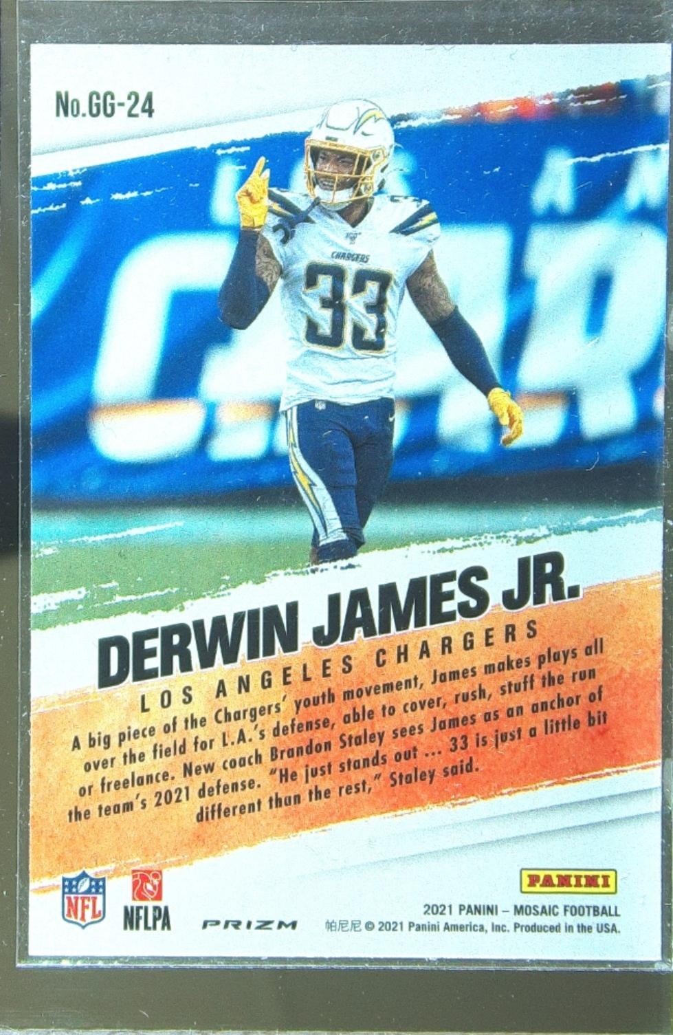 2021 Mosaic Derwin James Jr. #GG-24 Chargers Got Game? Mosaic - Image 3