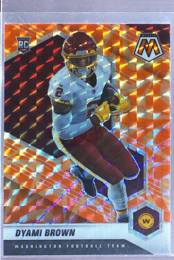 2021 Mosaic Dyami Brown Prizm Reactive Orange #323 Team