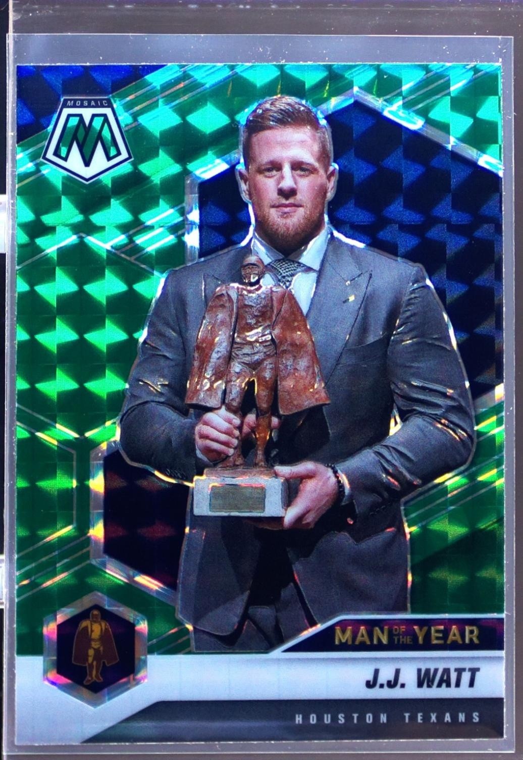 2021 Mosaic J.J. Watt Prizm Green #272 Texans