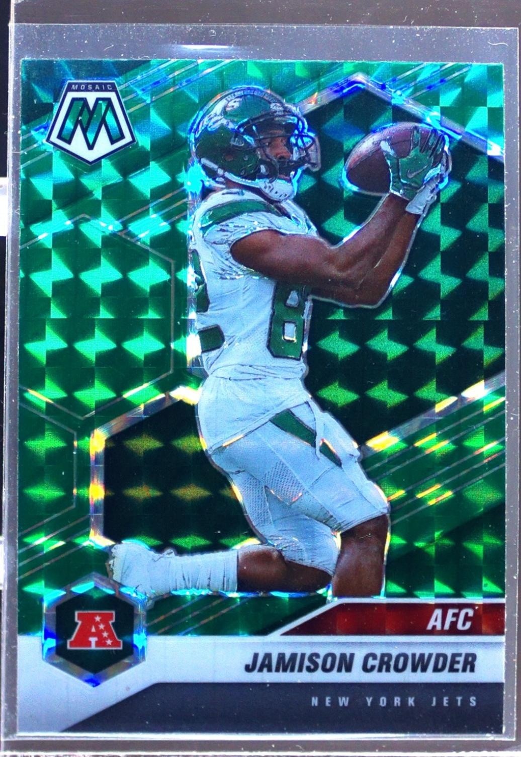 2021 Mosaic Jamison Crowder Prizm Green #237 Jets