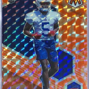 2021 Mosaic Marquez Stevenson Prizm Reactive Orange RC #390 Bills