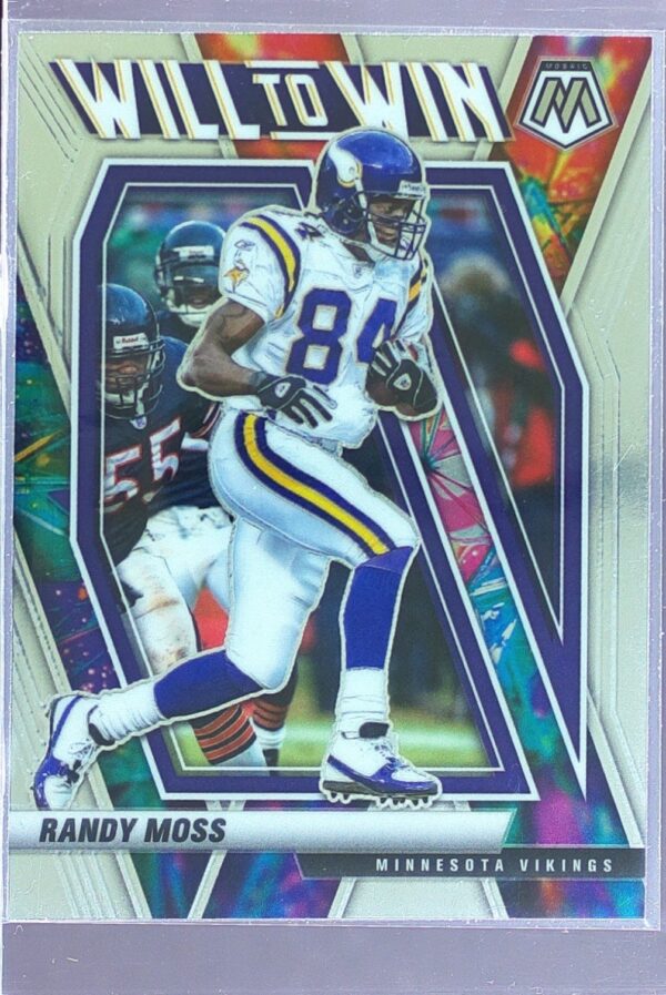 2021 Mosaic Randy Moss #WW-19 Vikings Will to Win
