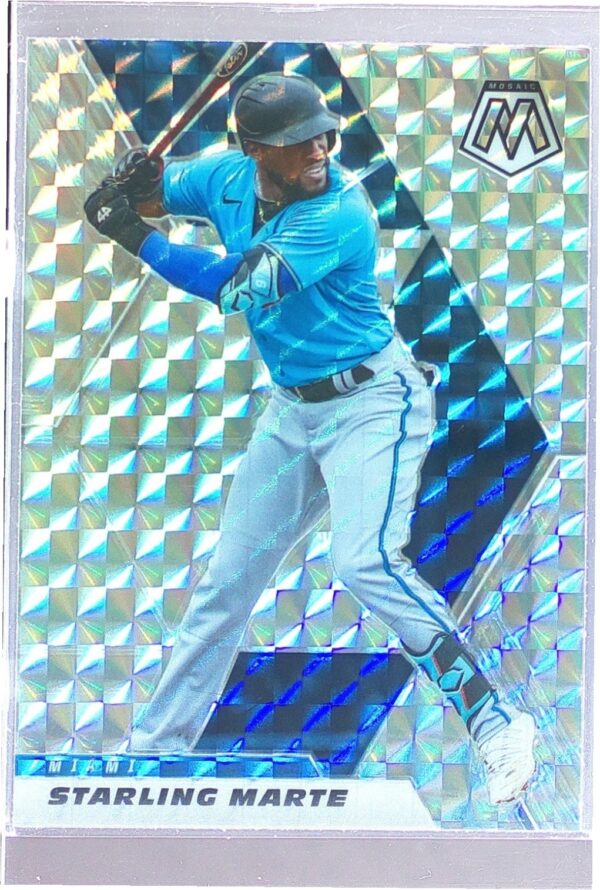2021 Mosaic Starling Marte Mosaic #49 Marlins