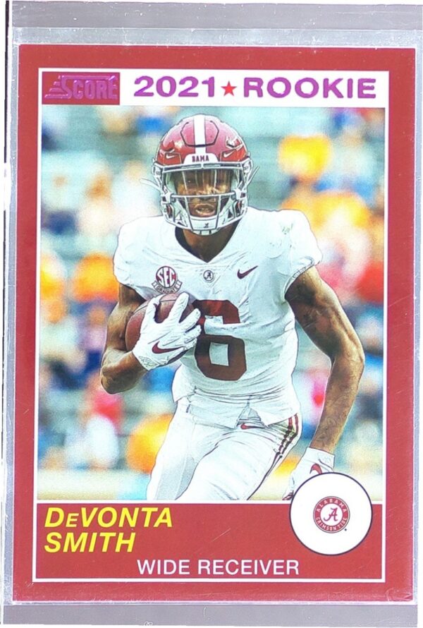 2021 Panini Chronicles Draft Picks DeVonta Smith Pink RC #63 Tide