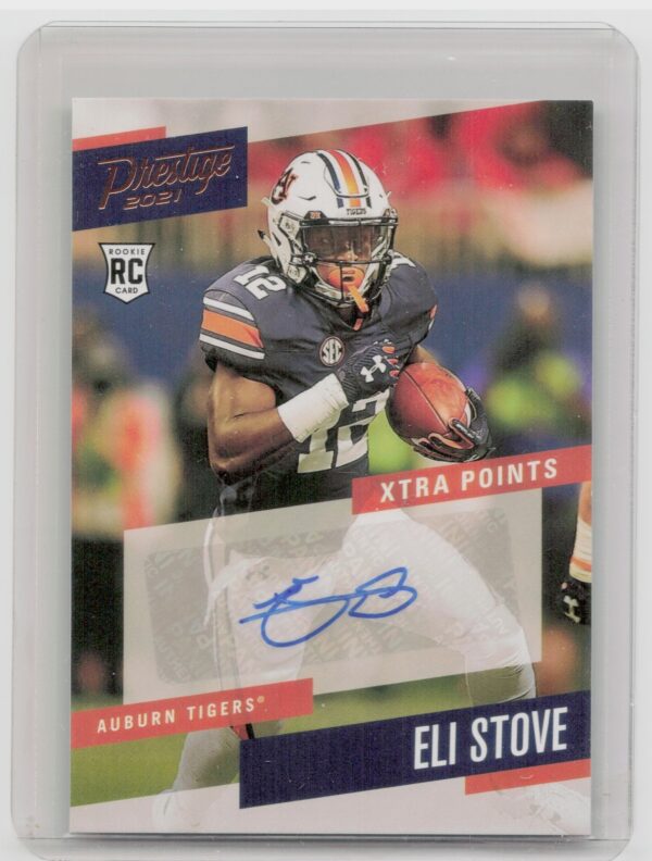 2021 Panini Chronicles Draft Picks Eli Stove AU #PS-EST Tigers Prestige Xtra Poi