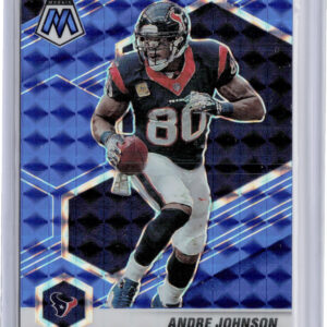 2021 Panini Mosaic Andre Johnson Prizm Blue SN99 #89 Texans