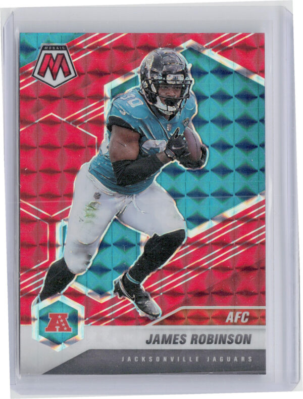 2021 Panini Mosaic James Robinson Prizm Red #232 Jaguars