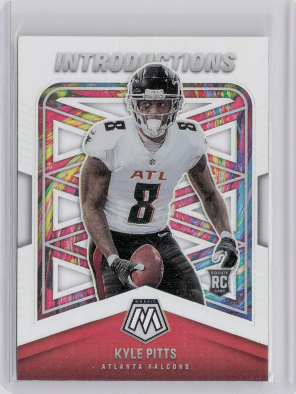 2021 Panini Mosaic Kyle Pitts #I-8 Falcons Introductions Prizm Silver
