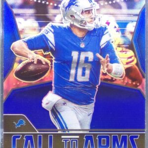 2021 Playoff Jared Goff #CA-JGO Lions Call to Arms Blue