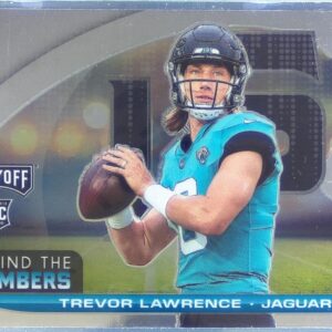 2021 Playoff Trevor Lawrence RC #BTN-TLR Jaguars Behind the Numbers
