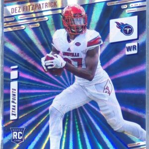 2021 Prestige Dez Fitzpatrick Xtra Points Sunburst RC #276 Titans