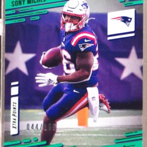 2021 Prestige Sony Michel Xtra Points Premium Green /199 #114 Patriots