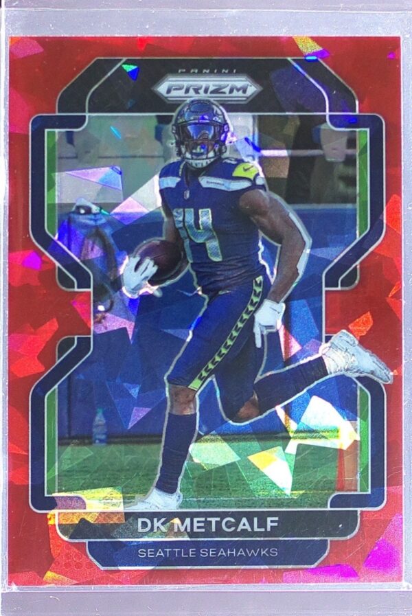 2021 Prizm DK Metcalf Red Ice #42 Seahawks