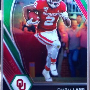 2021 Prizm Draft Picks CeeDee Lamb  Green #48 Sooners