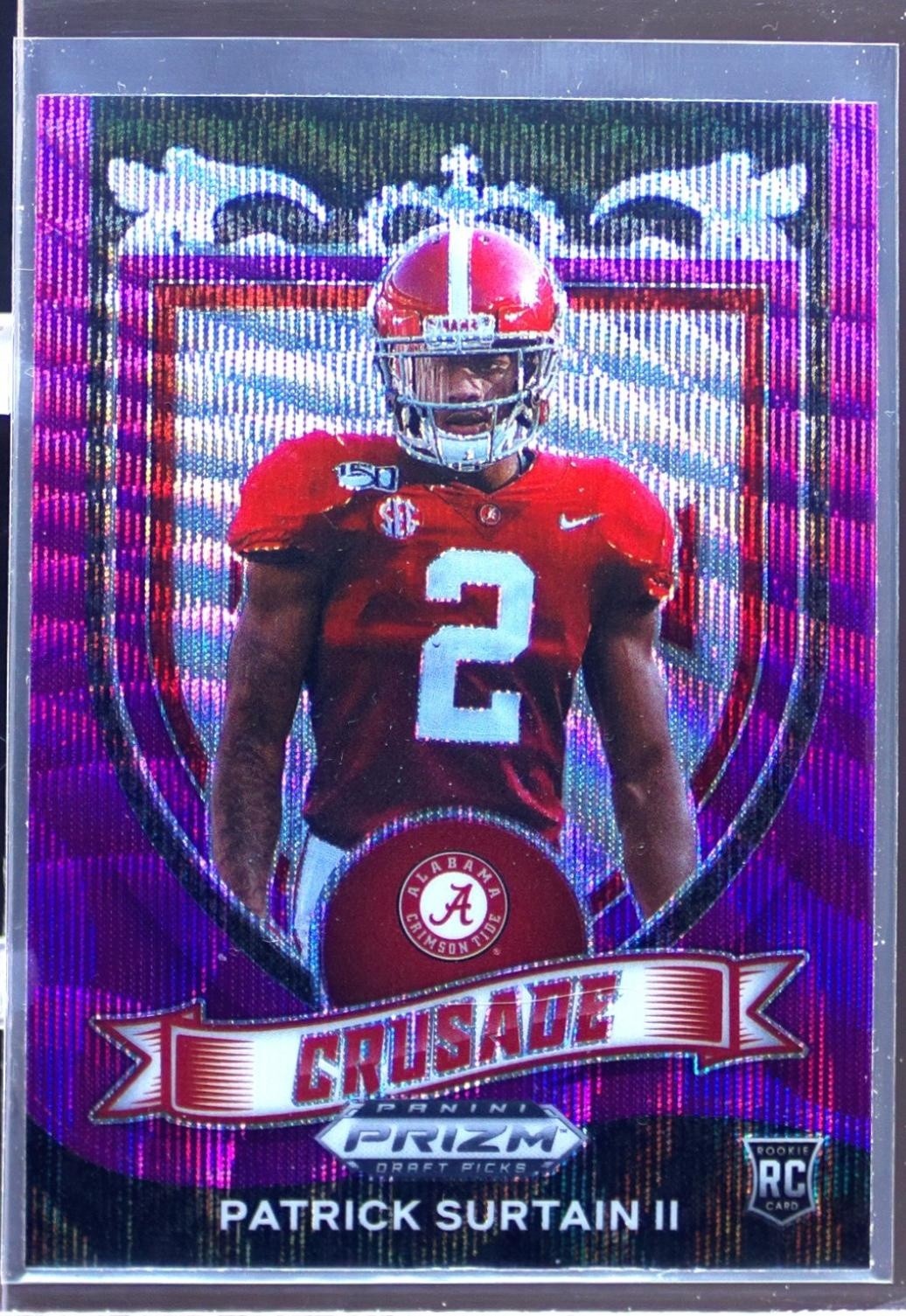 2021 Prizm Draft Picks Patrick Surtain II Purple Wave RC #178 Tide