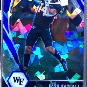 2021 Prizm Draft Picks Sage Surratt Blue Ice /99 RC #134 Deacons