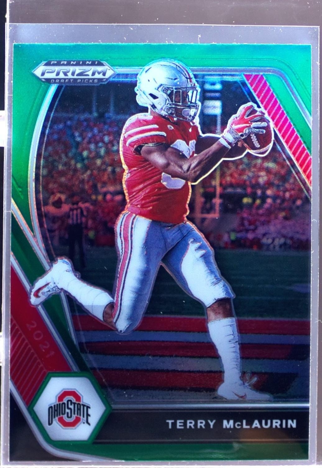 2021 Prizm Draft Picks Terry McLaurin Green #43 Buckeyes