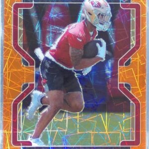 2021 Prizm Eli Mitchell Orange Lazer RC #399 49ers